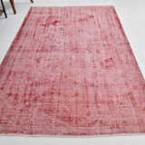 Pale red modern vintage rug