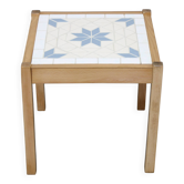 Petite table en hêtre carrelée des années 1970, Danemark
