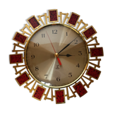 Wall clock Jaz golden brass