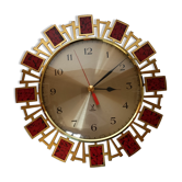 Wall clock Jaz golden brass