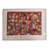 Helmut Dittmann – "Addition", Dynamic Abstract Painting on Red Ground, 1989