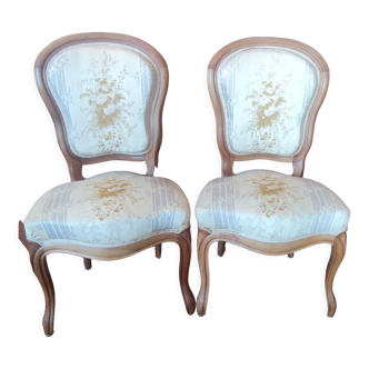 Paire de chaises style Louis XV