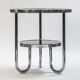Small Bauhaus Black Chrome Table from Kovona, Czechia, 1970s