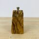 Pepper shaker gouged brutalist olive wood