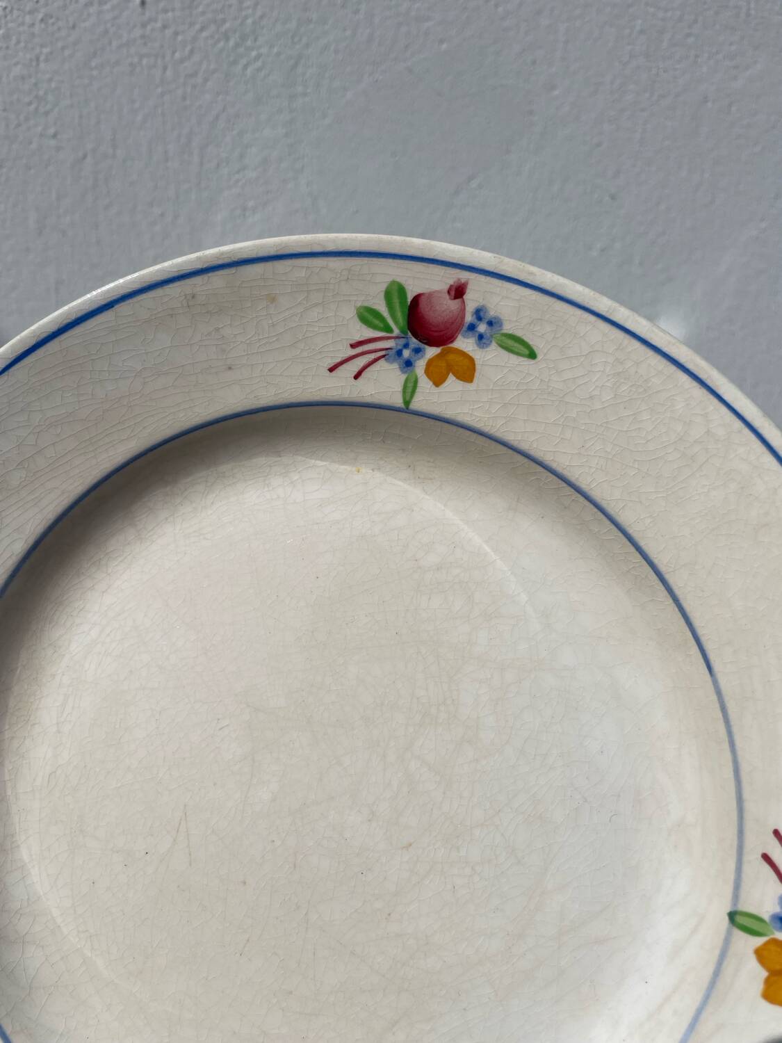 4 Gien floral flat plates