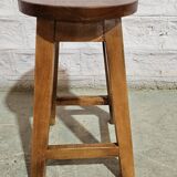 Burmese teak workshop stool