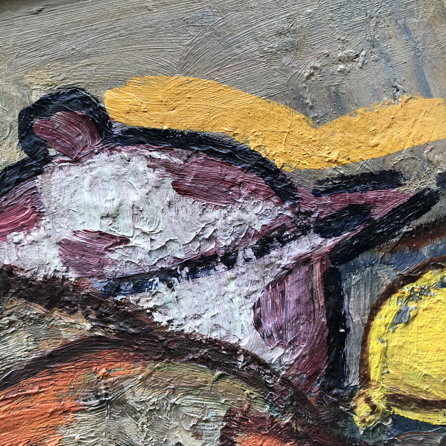 Old still life painting by A.Pietri