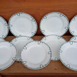 Eleven plates of Saint Amand