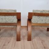 Pair of armchairs by Drevopodnik Holesov