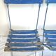 Paire de chaises de jardin anciennes, pliantes