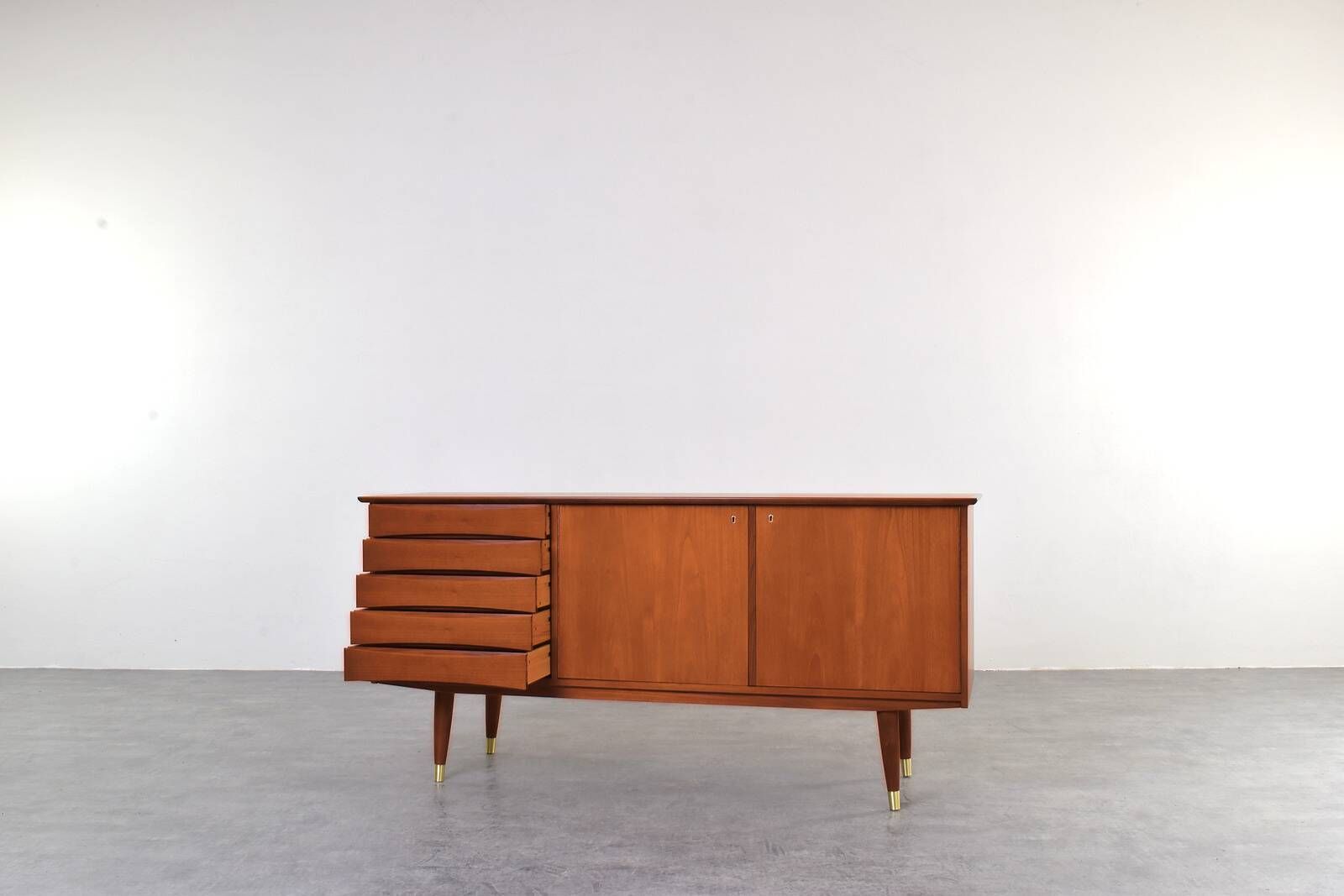 Mid-Century Teak Sideboard by Fredrik A. Kayser, Norway, 1960s.