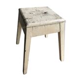 Tabouret d'atelier patiné