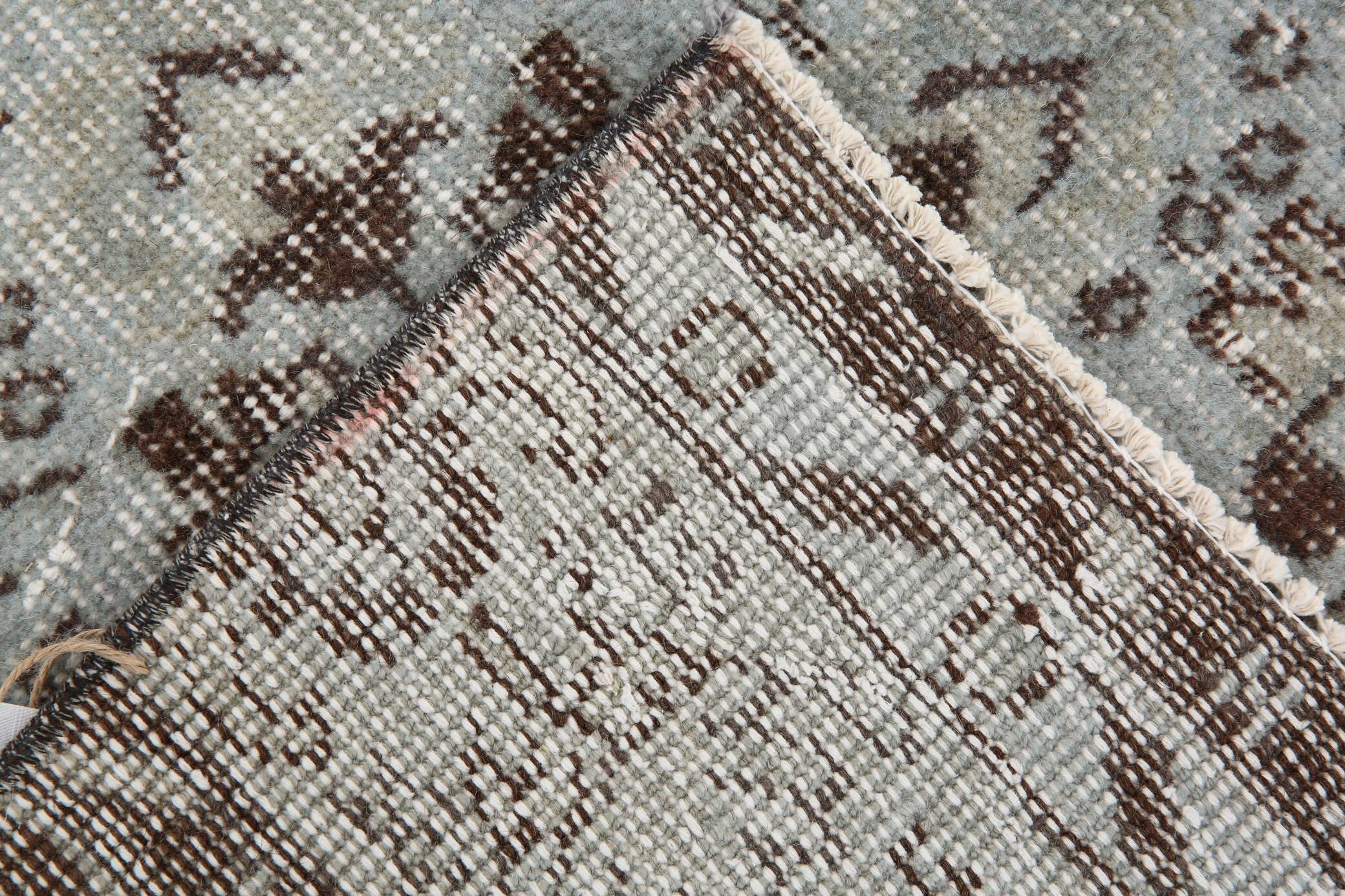 3x9 Rug For Kitchen Gray Vintage Runner Rug, 82x266Cm SK 3397