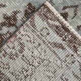 3x9 Rug For Kitchen Gray Vintage Runner Rug, 82x266Cm SK 3397