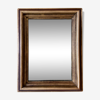 Mirror and wooden frame - 54x43cm