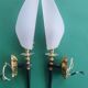 Pair of 50s rockabilly torch wall lights