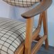 Danish Oak and Wool Chair, Mid-Century Scandinavian 1950s