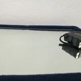 Velvet coffee table, mirror top