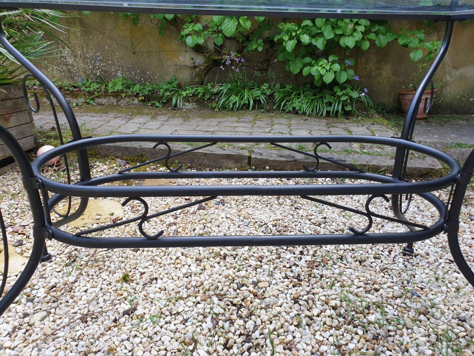 glass top dining room table