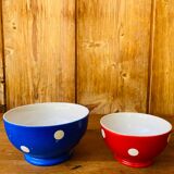 Porcelain bowls Longchamps polka dots