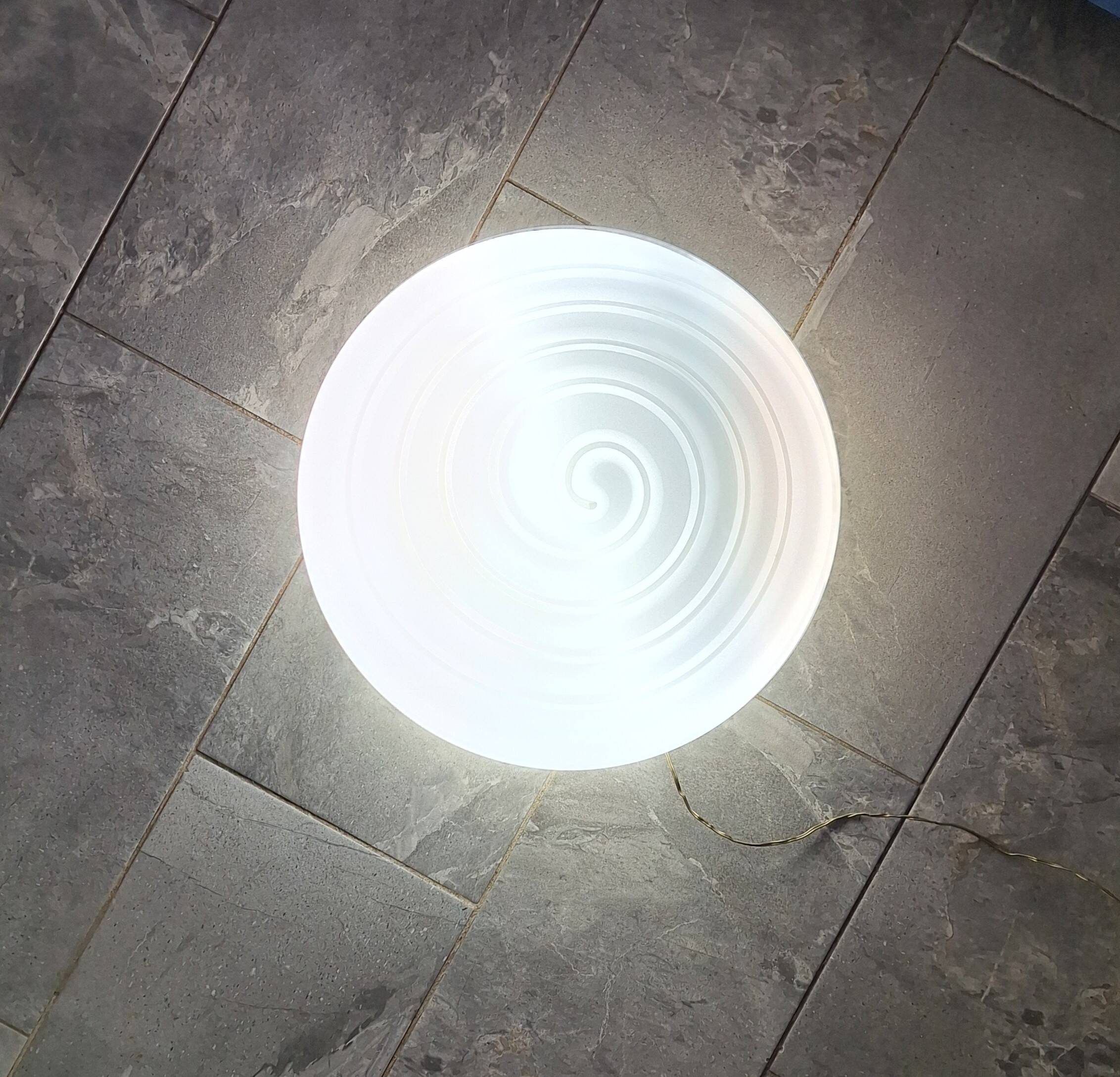 Plafonnier Plafoniera vintage en verre de Murano italien