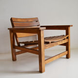 Massive wooden chair 1970