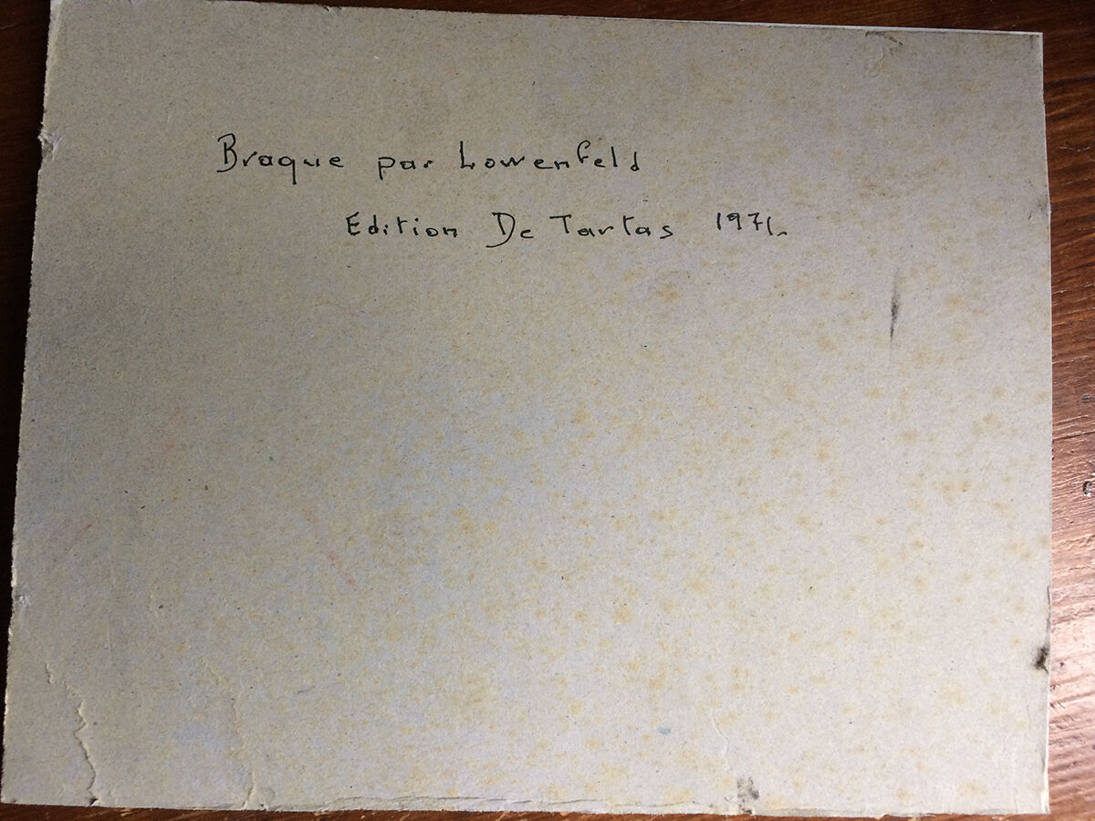 Lithographie et relief en or fin Georges Braques