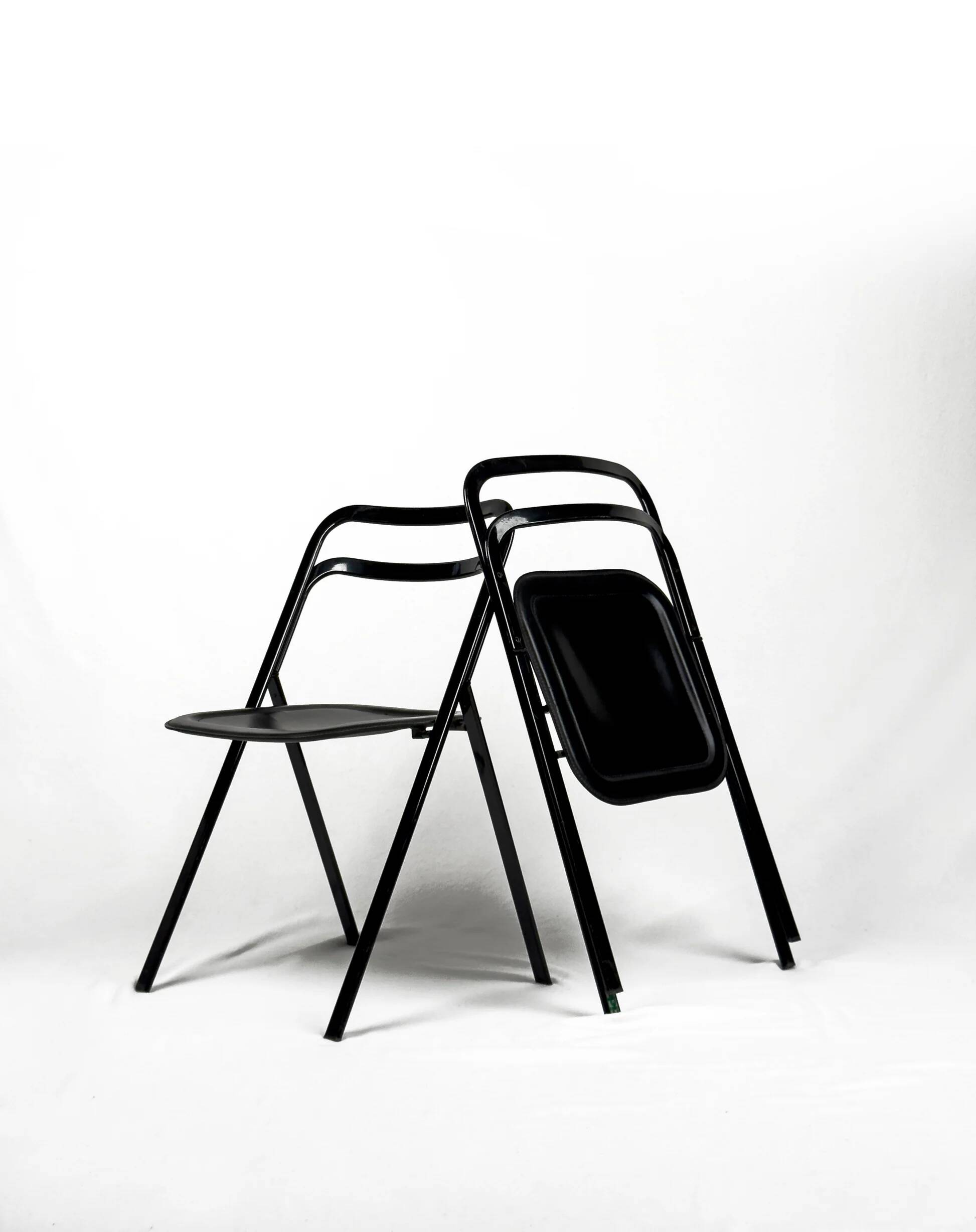 Lot de 4 chaises pliantes « Clio » de Giorgio Cattelan