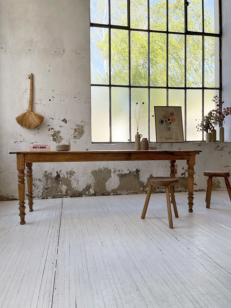 Farm table bistro pine and cherry 210cm