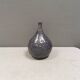 Vase Pauline Toynbee, Émail en cristal bleu texturé, forme organique, années 1980