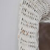 Vintage rattan mirror
