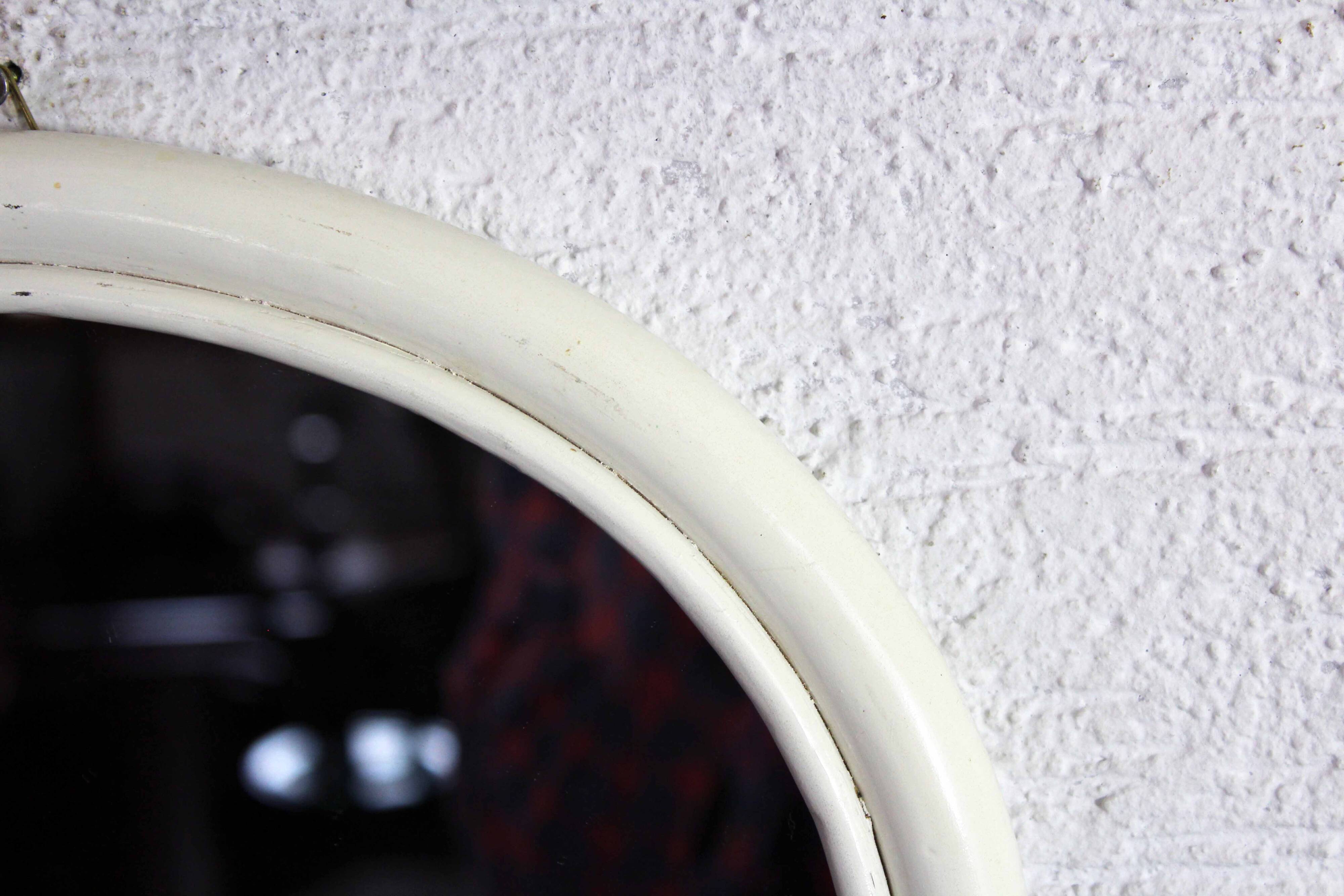 Miroir vintage en rotin