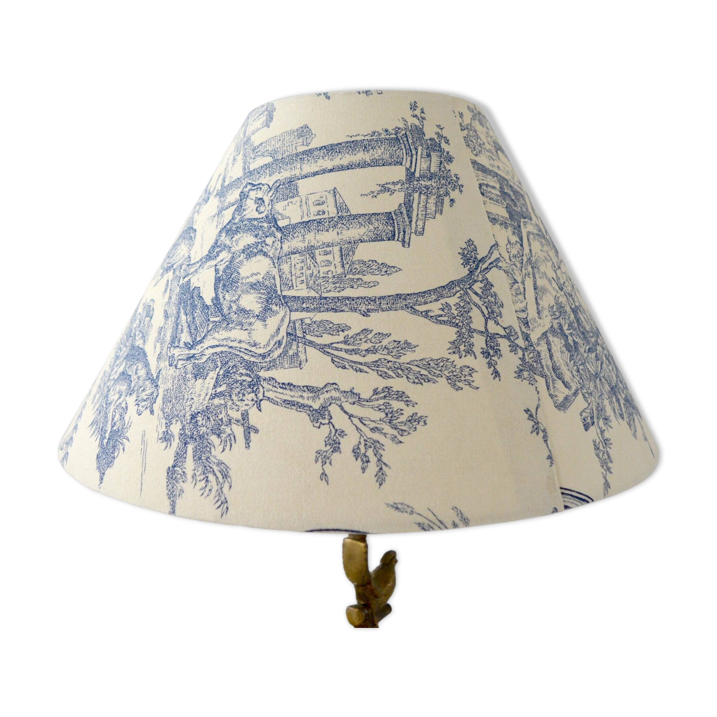 Toile de Jouy lampshade, Diana the Huntress motif