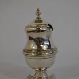 Old tin mustard pot