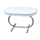 Vintage oval table with integrated extension