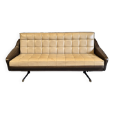 Leatherette sofa bed