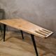 Scadinave coffee table in solid pine glued unsigned 100x35h 50