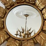 Sun mirror in gilded wood 1960