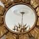 Sun mirror in gilded wood 1960