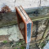 Photo doors in silver metal Alpaca with two old shutters