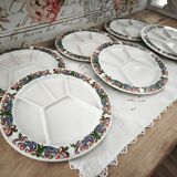 Set of 6 Villeroy & Boch Acapulco style fondue plates
