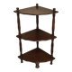 Vintage 3-Tier Corner Shelf