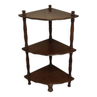 Étagère d'angle vintage à 3 niveaux