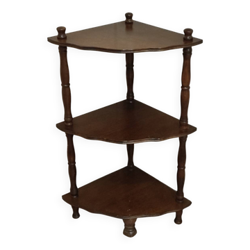 Étagère d'angle vintage à 3 niveaux