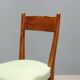 Chaises vintage en hêtre peint, tissu, design, Italie, années 1940-50