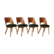 Set 4 chairs in beech Jirak Mid-Century Czechoslovakia 1960 s