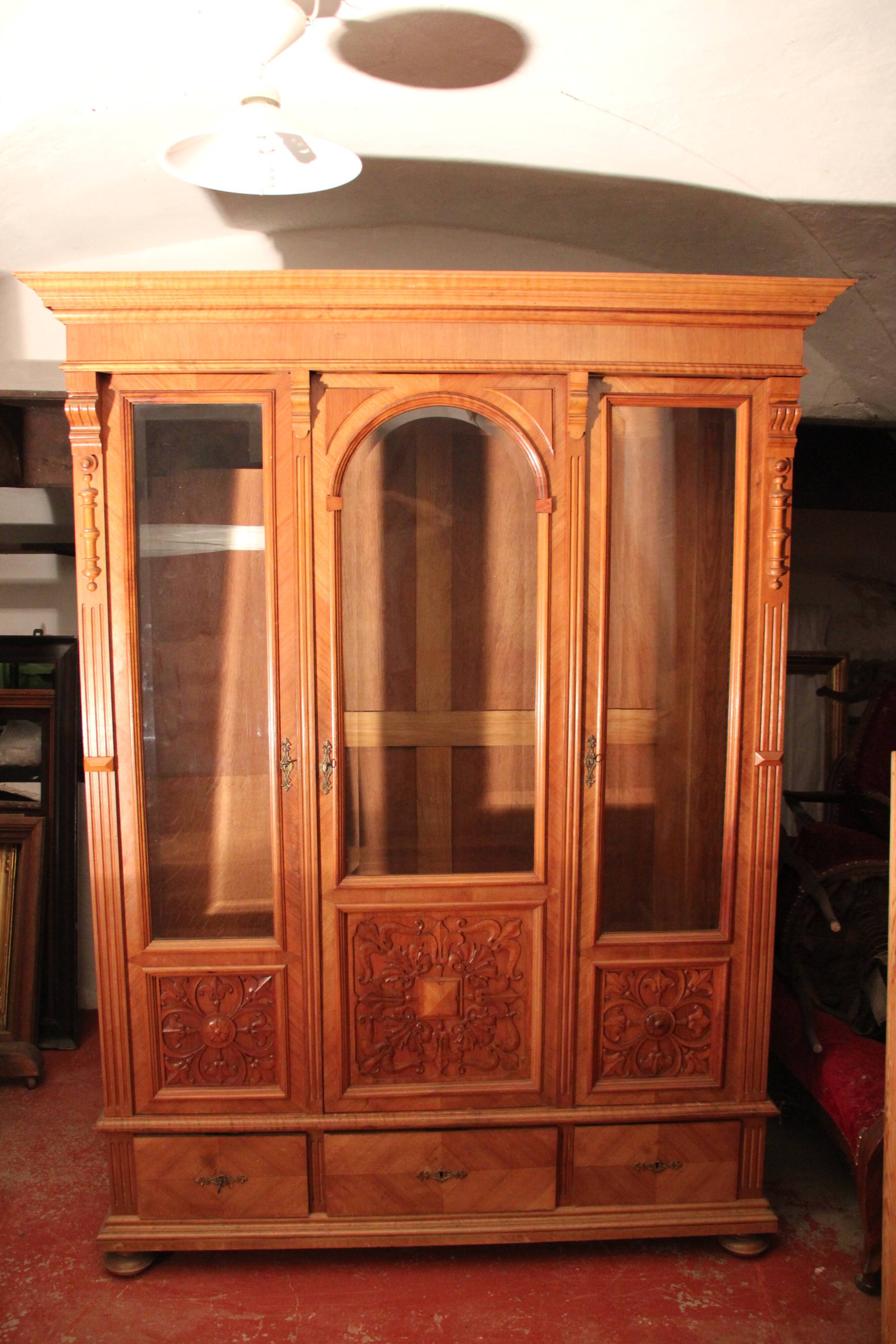 Nineteenth century library cabinet