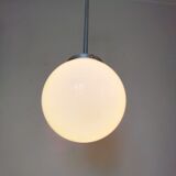 Pair suspensions ball opaline art deco