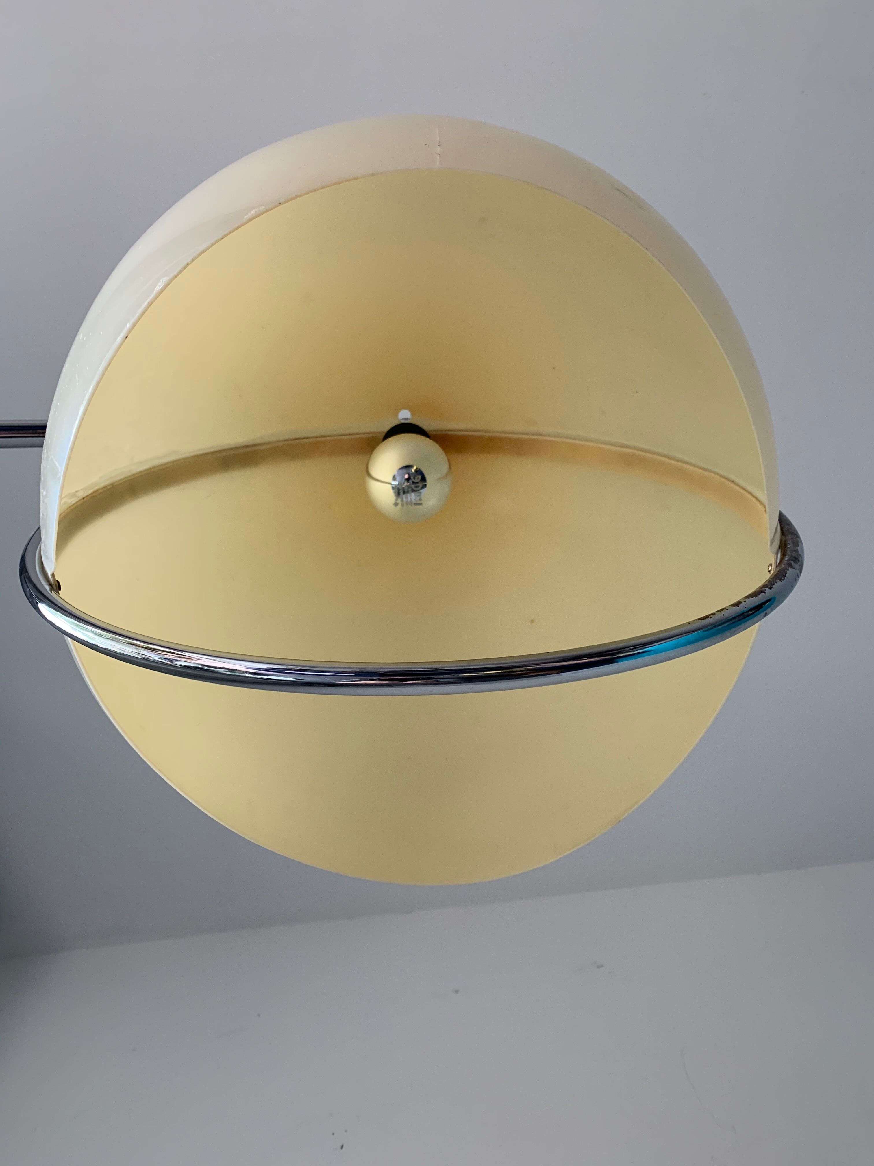Harvey Guzzini adjustable arc lamp 1960