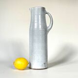 White ceramic pitcher by Norbert Pierlot, 1960, France